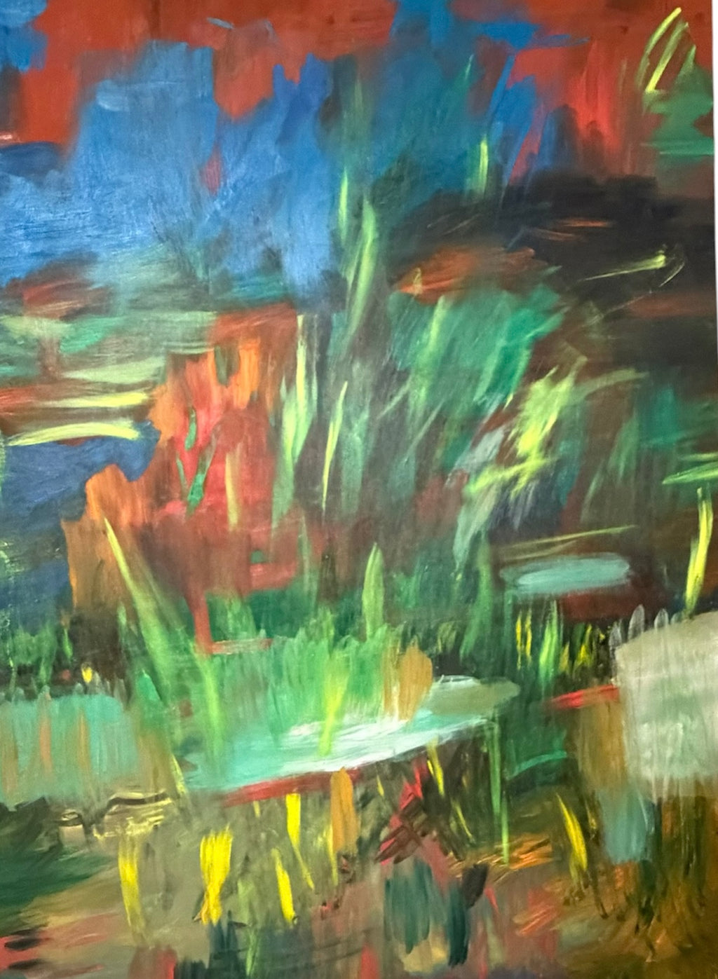untitled [red & Yellow] 36” x 48”