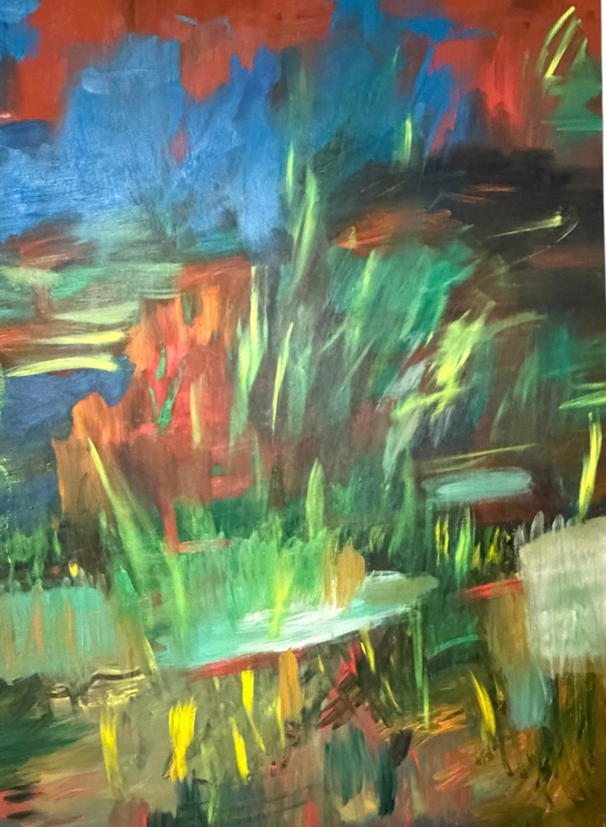 untitled [red & Yellow] 36” x 48”